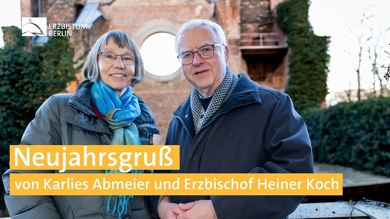 Neujahrsgruß von Karlies Abmeier und Erzbischof Koch